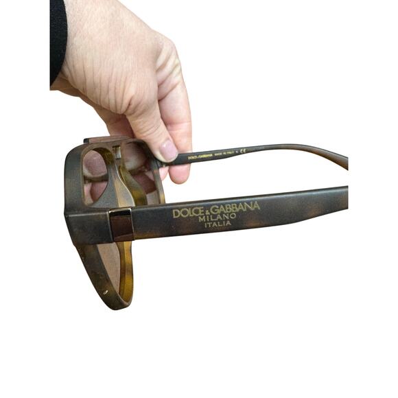 Dolce & Gabana Brow Bar Aviator Sunglasses in Matte Havana - Picture 7 of 12